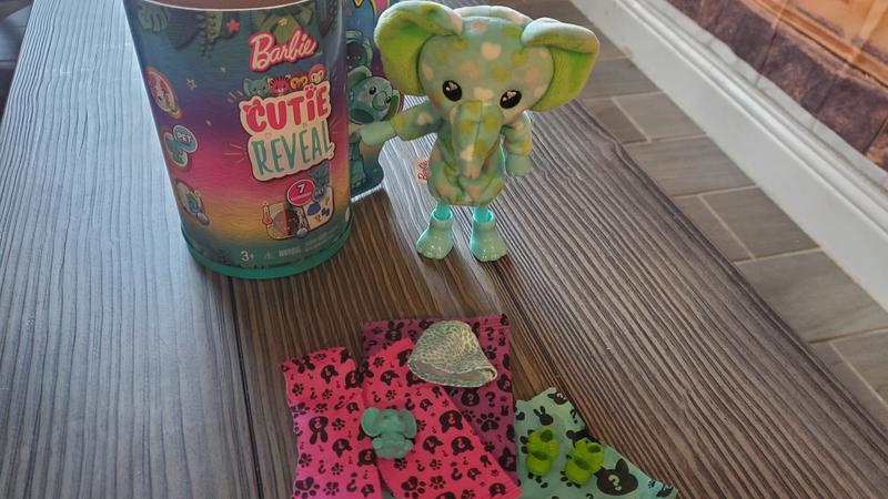 Barbie Cutie Reveal Fashion Doll, Jungle Series Elephant Plush Costume –  StockCalifornia