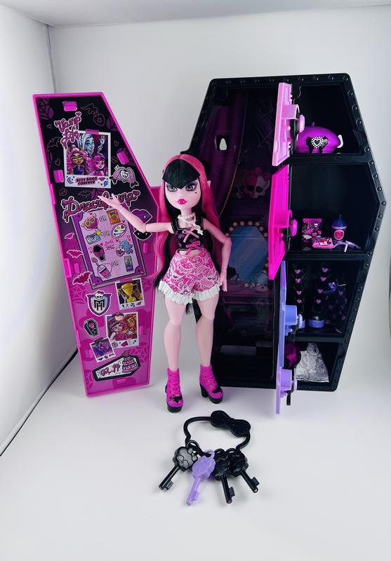 Ensemble poupée et mode Monster High, Draculaura avec casier d'habillage  19
