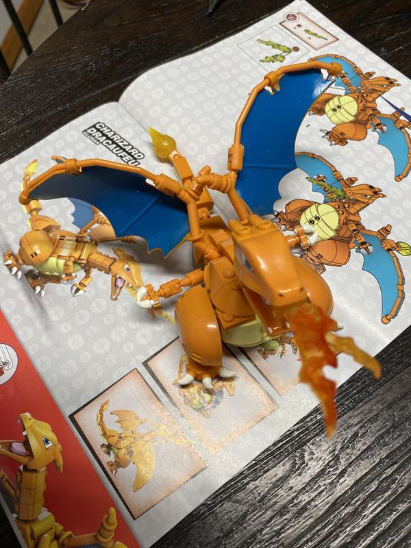MEGA Pokemon Building Toy Kit Charizard (222 Pieces) with 1 Action Figure  for Kids