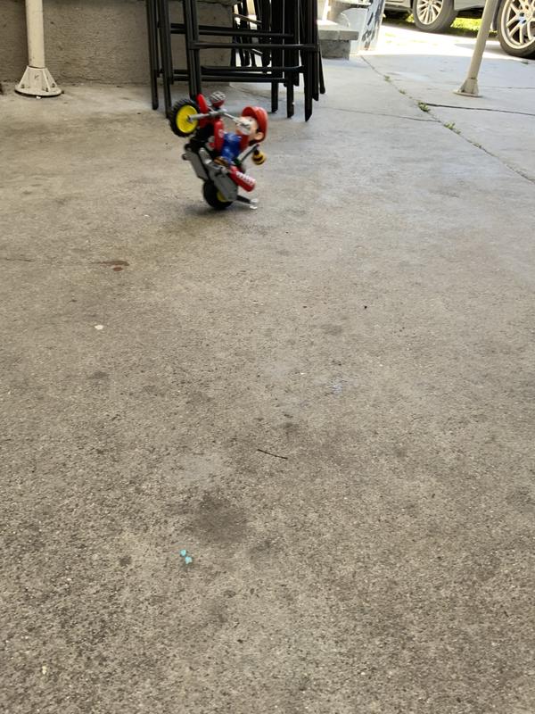 Able to make a wheelie and loved it.