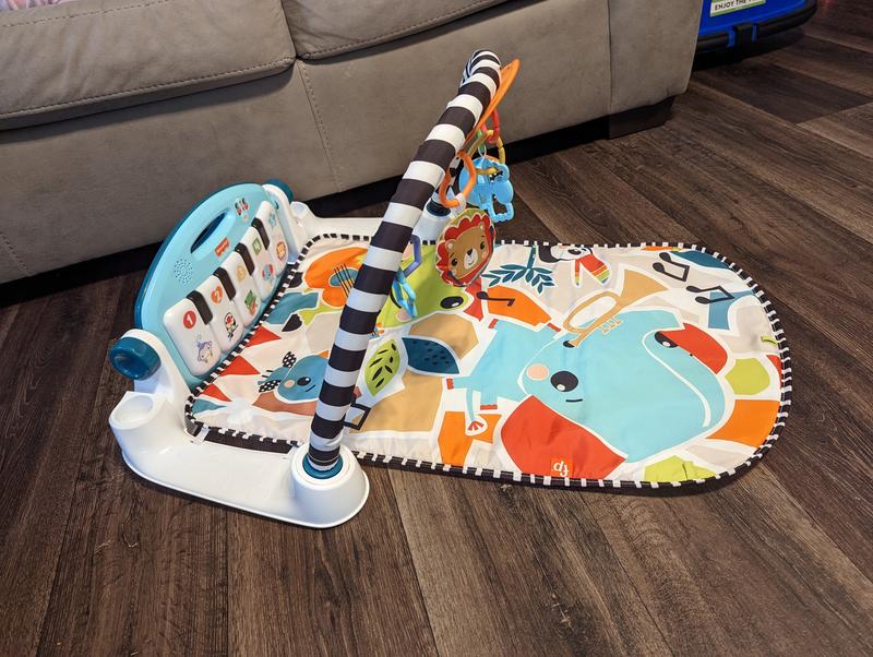 Fisher-Price Glow and Grow HYH60 speelmat voor baby's, draagbaar muziekspeelgoed met leerinhoud van Smart Stages, voor alle leeftijden, Spaans