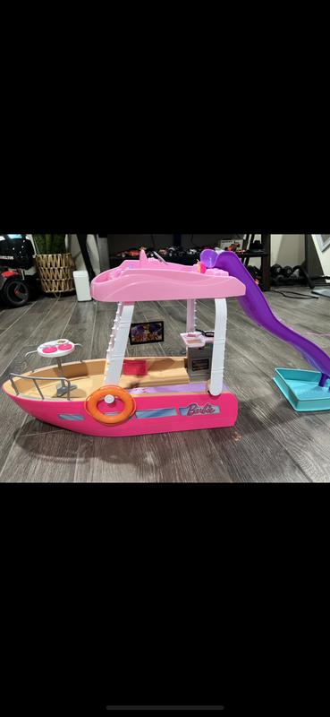 Barbie Barco com piscina e toboágua, Dream Boat Playset inclui mais de