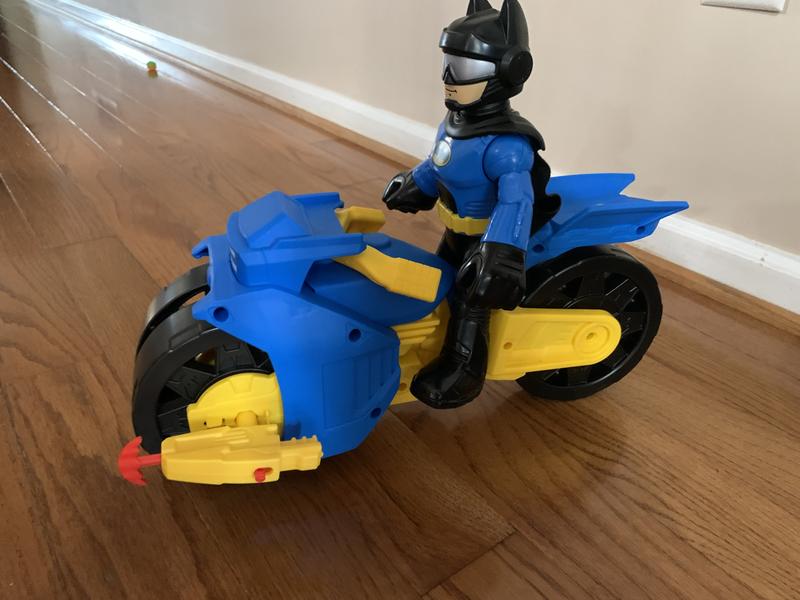 Imaginext DC Super Friends-Batcycle XL et Batman-figurine de 25 cm