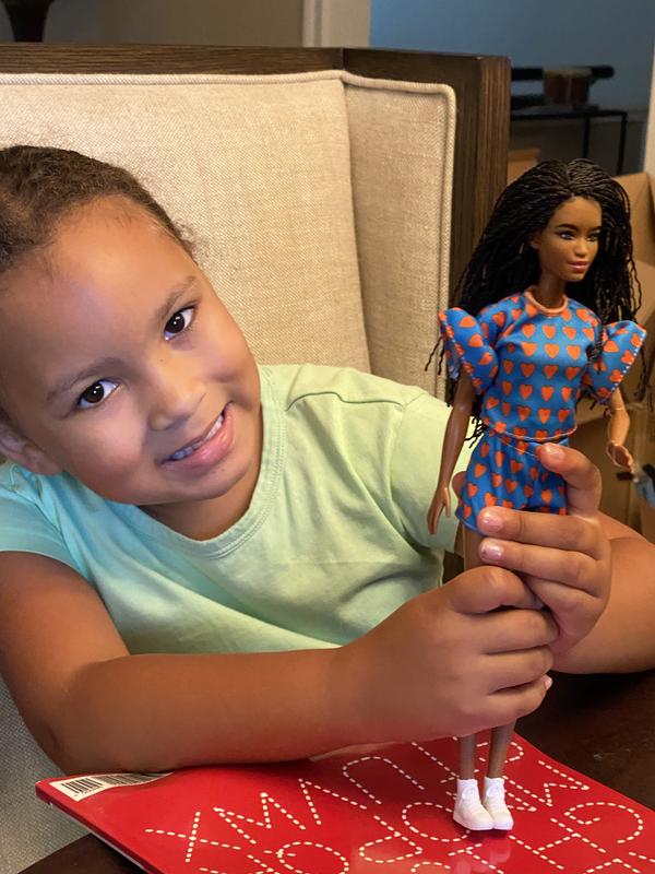 Barbie helping me do my letters