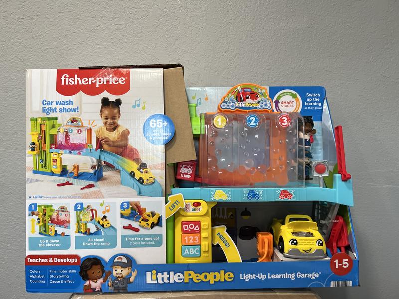 Fisher-Price Little People Toddler Light-Up Learning Garage Playset