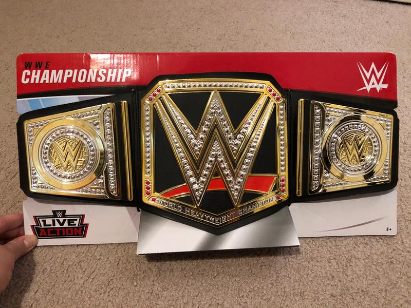 wwe mattel title belts