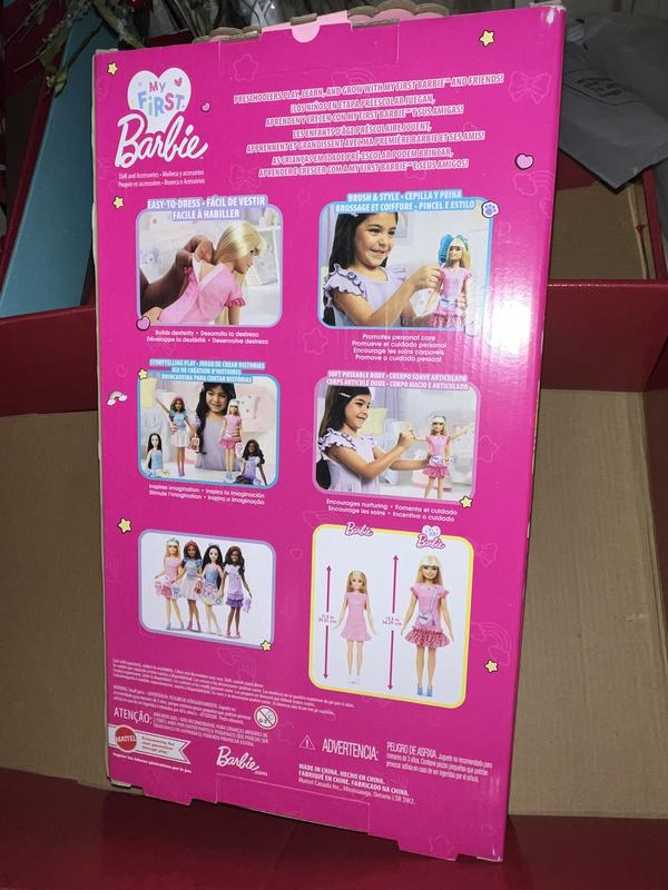 My First Barbie Doll For Preschoolers, Renee Doll With Black Hair, Squirrel  And Accessories