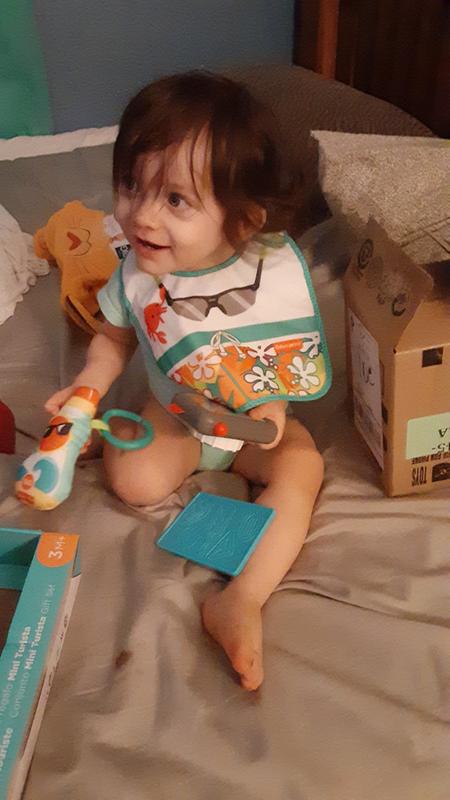 Smiling with my new Tiny Tourist