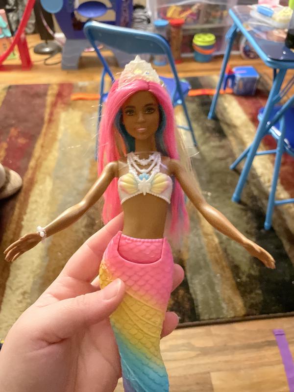 Barbie sirène multicolore arc-en-ciel - Poupée Mattel FJC90