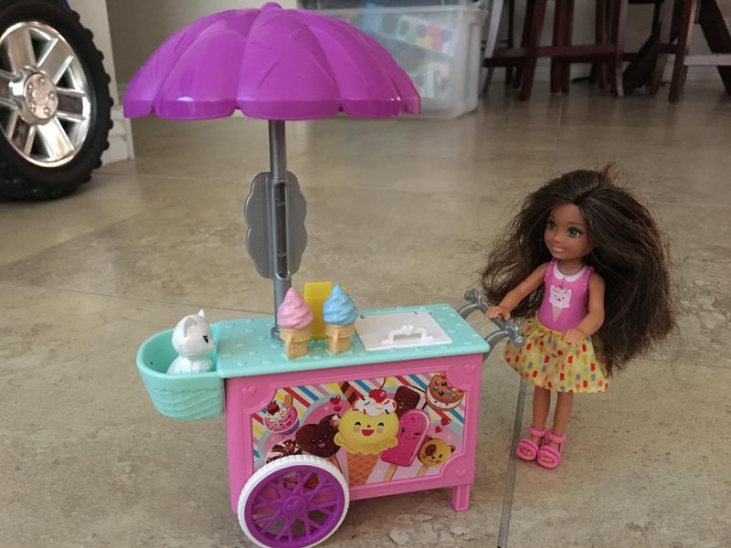 barbie chelsea ice cream cart
