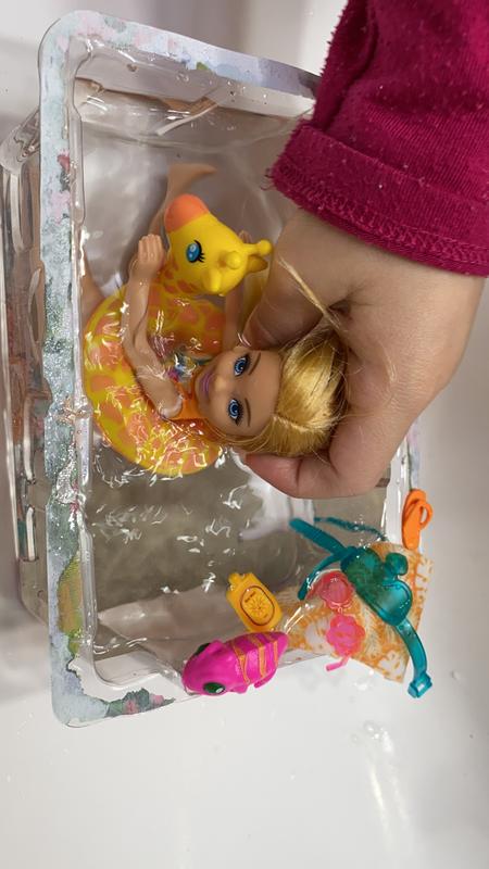 Used the plastic doll case as the pool