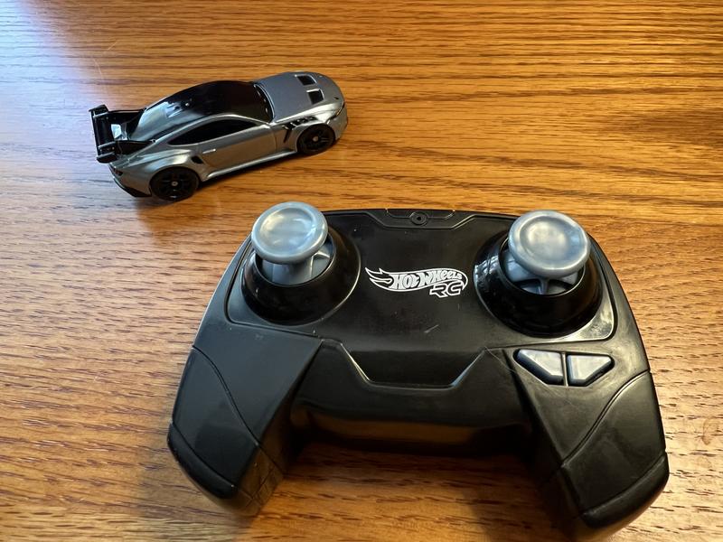 The remote and the car.