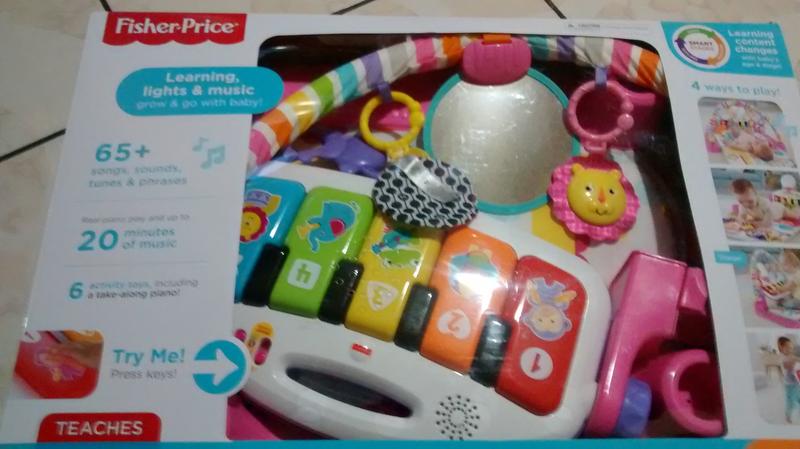 Fisher-Price Deluxe Kick And Play Piano Gym Learning Play Mat Gender  Neutral 887961670103