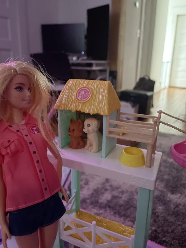 Barbie Doll & Playset, Animal Rescuer Theme with Vet Doll, 8 Animal  Figures, Treehouse, Care Station, Rope Bridge & More