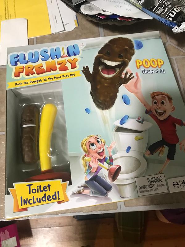 FWW30 for sale online Mattel Flushin' Frenzy Poop Game 