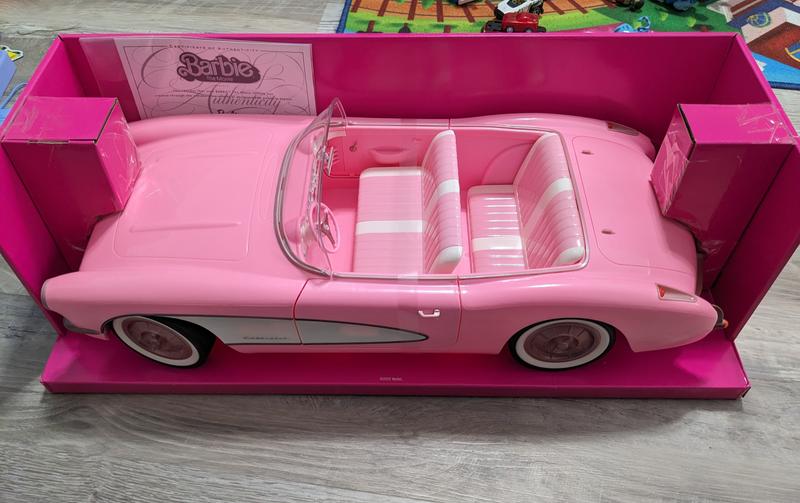  Barbie The Movie - Coche coleccionable, color rosa corbeta  convertible (HPK02) : Juguetes y Juegos