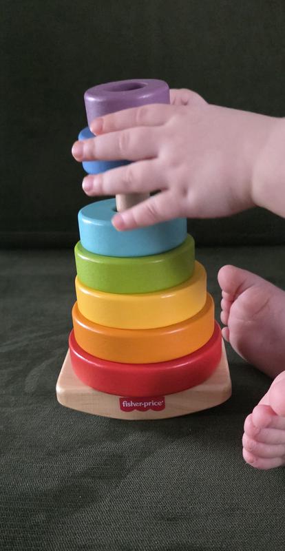 Customer photo for "Wooden rock-a-stack"