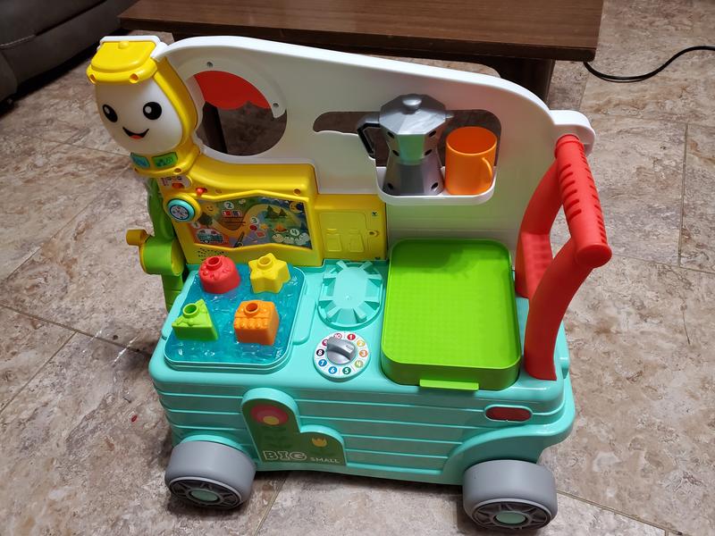  Fisher-Price Laugh & Learn Baby to Toddler Toy 3-in-1 On-the-Go  Camper Walker & Activity Center with Smart Stages for Ages 9+ Months :  Everything Else