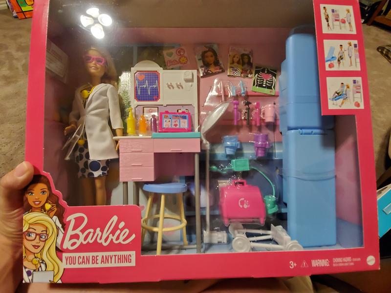 Barbie eye doctor playset hot sale