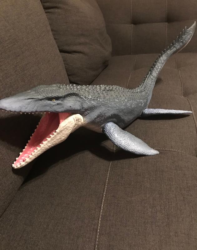 jurassic world real feel mosasaurus toy