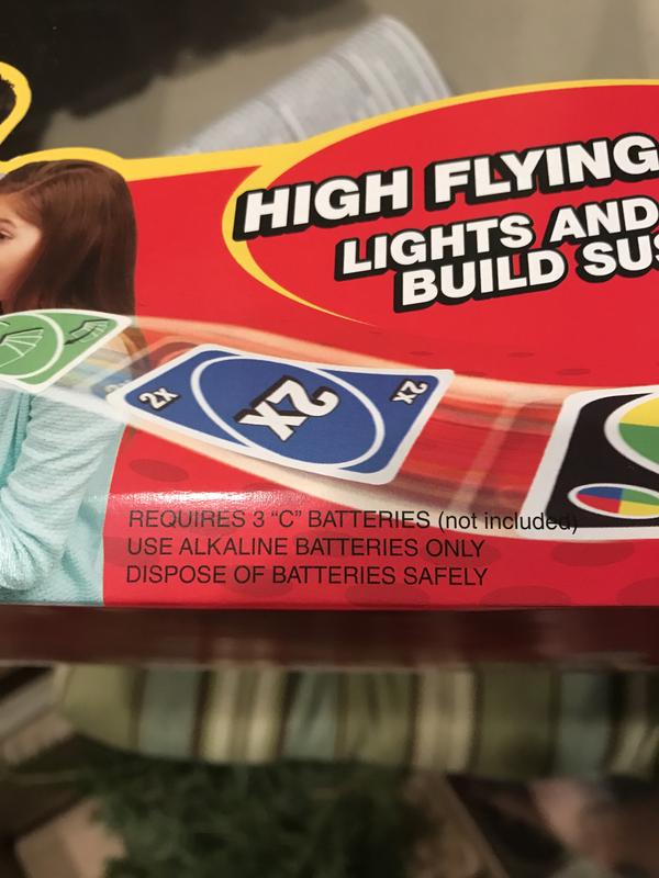 Note the fine print that this takes three “C” batteries