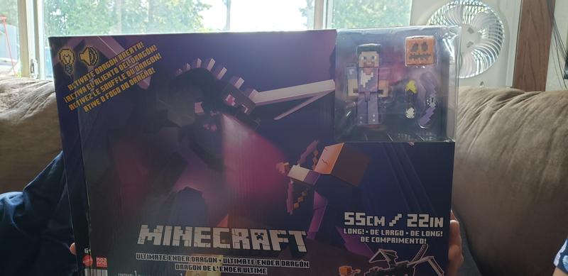 Minecraft - coffret ultime ender dragon 50 cm avec souffle de