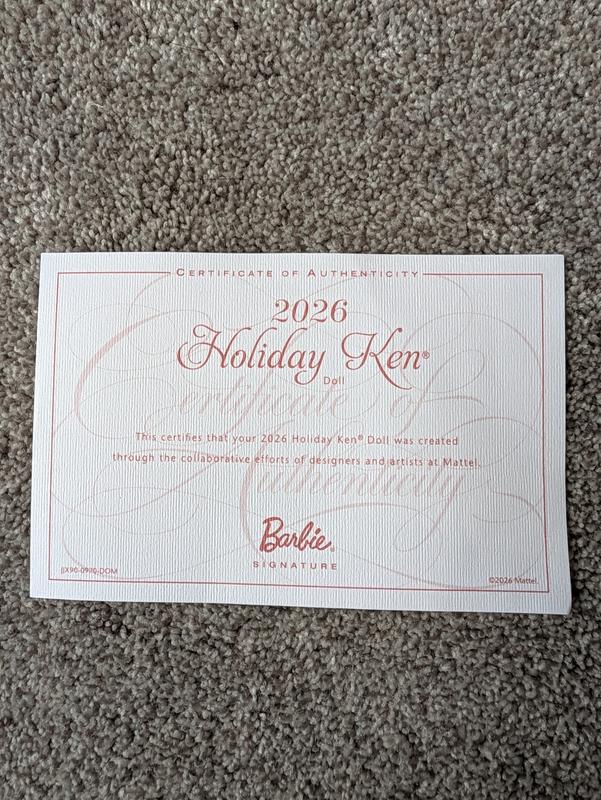 Customer photo for "2026 Holiday Ken"