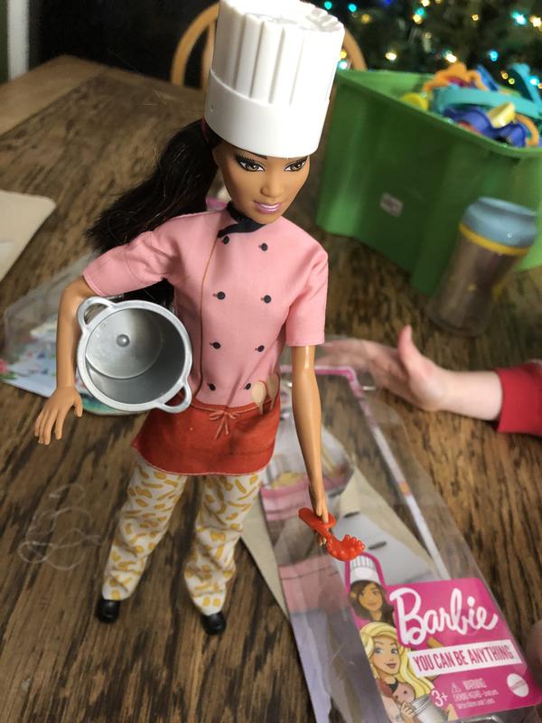 Barbie Pasta Chef Brunette Doll (12-in/30.40-cm) and Accessories