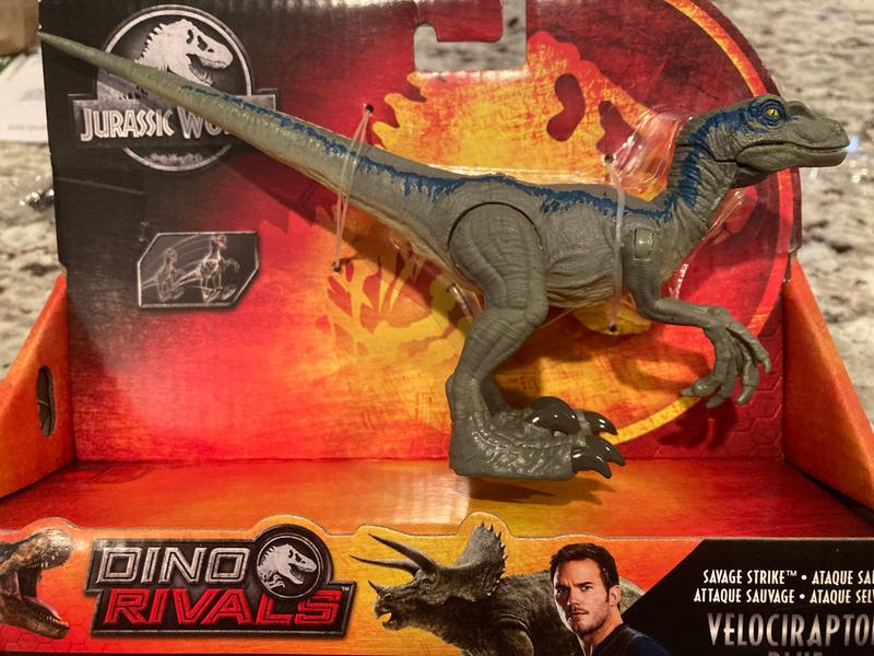 jurassic world savage strike velociraptor blue