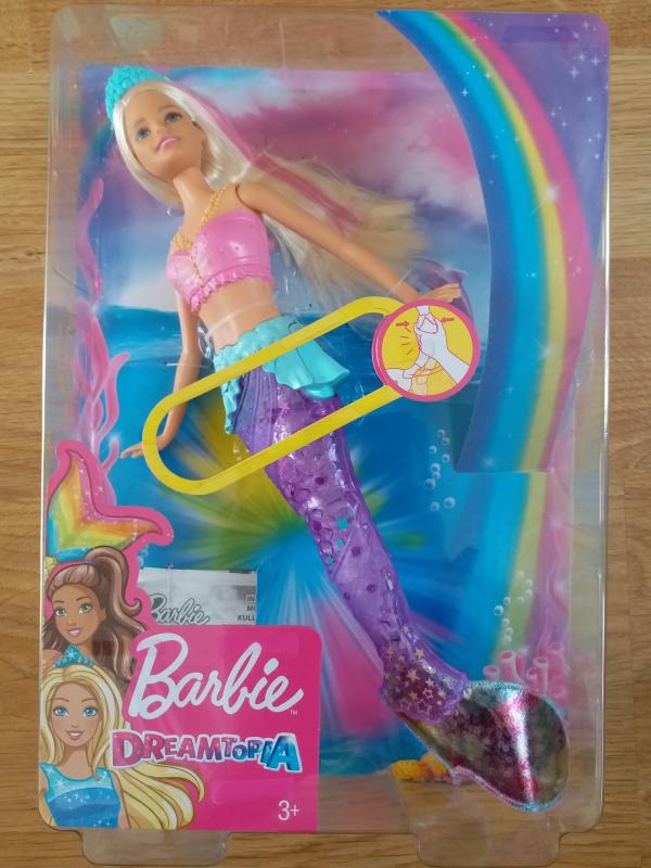 Barbie Dreamtopia Poupee Sirane Lumiare et danse Aquatique à Plonger dans l' Eau, Avec Mouvements de Nageoire, Jouet pour Enfant, GFL82 - Multicolore :  : Jeux et Jouets