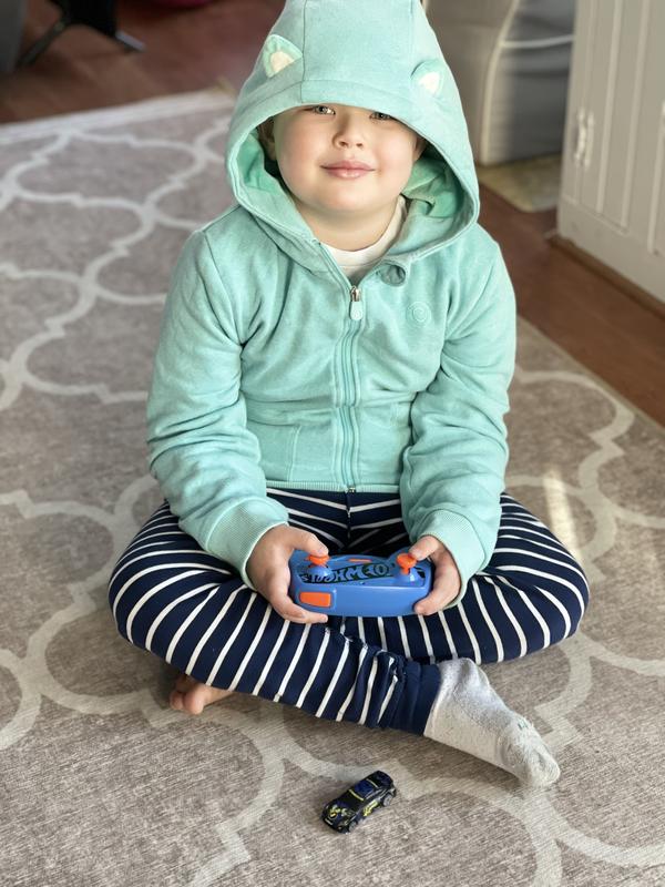 Loving his Hot Wheels RC car!