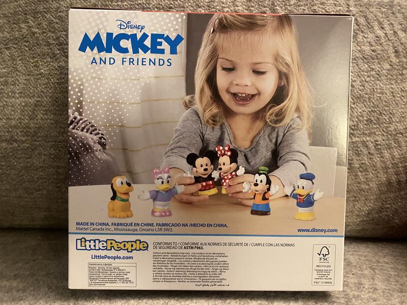 Disney 100 Mickey & Friends Figure Pack by Fisher-Price Little People, 6  Piece Toddler Toys 