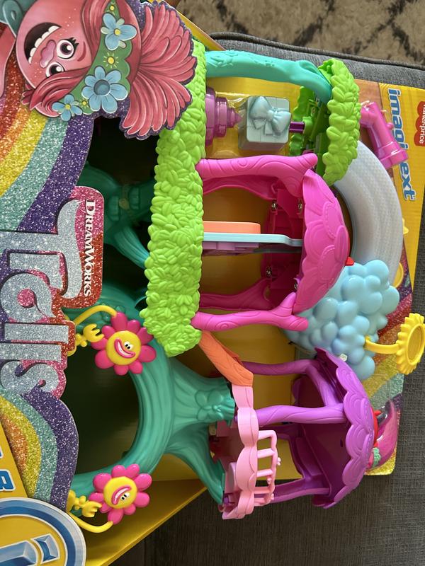 Imaginext Trolls Lights and Sounds Rainbow Treehouse Bundle