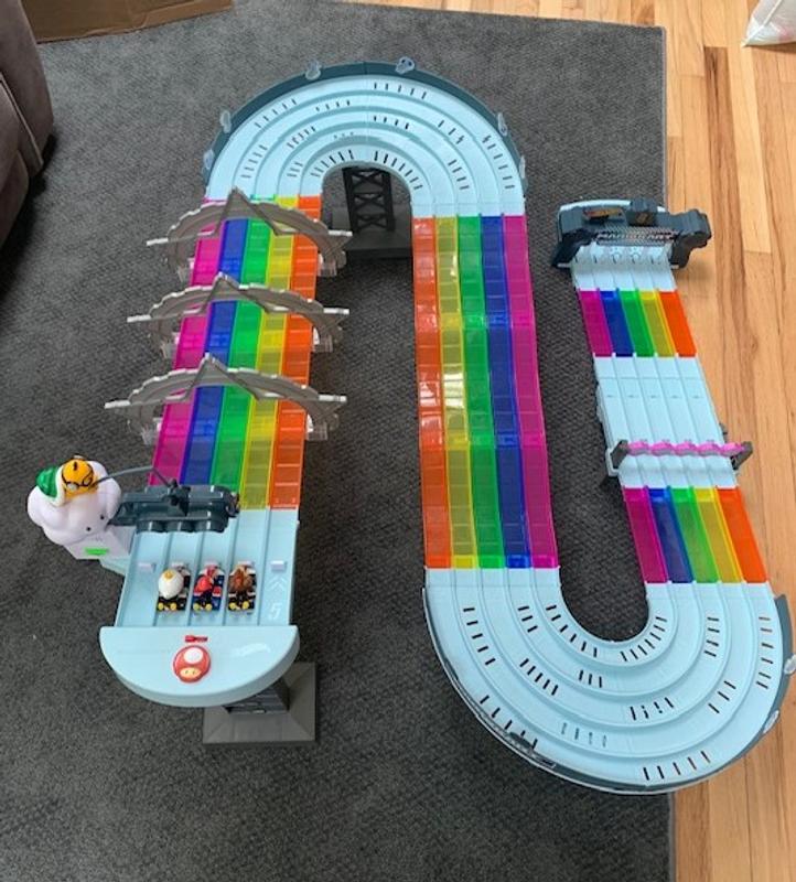 Rainbow Road Compatible Raceway Extension Compatible With Hot Wheels and  Matchbox Cars and Track 