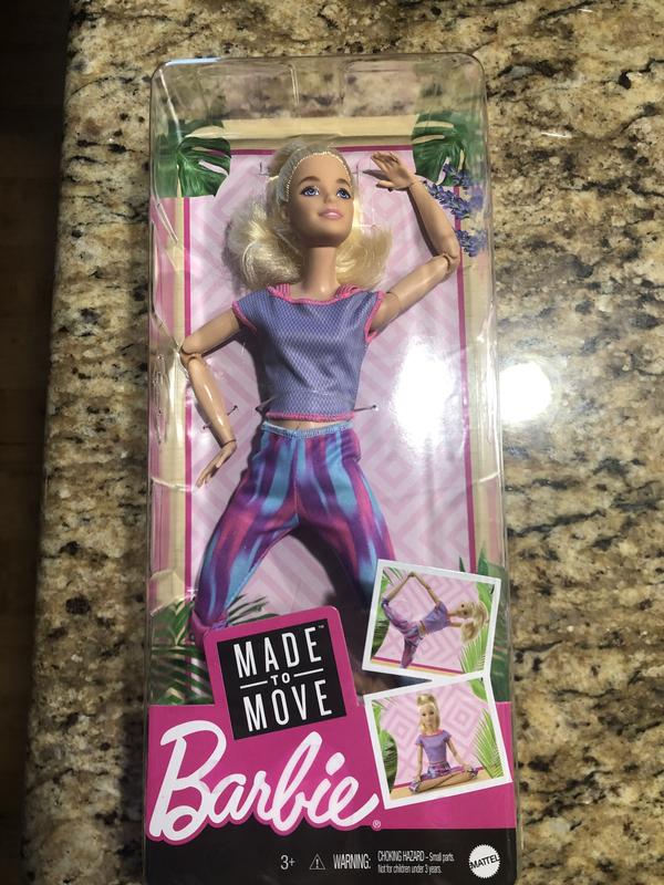 Barbie Made to Move Doll with 22 Flexible Joints & Long Blonde Ponytail  GXF04 GXF05 GXF07 - ToysChoose