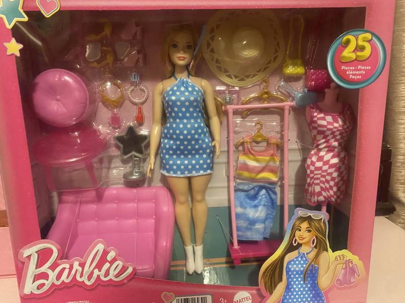 Barbie Doll and Fashion Set, Barbie Clothes with Closet