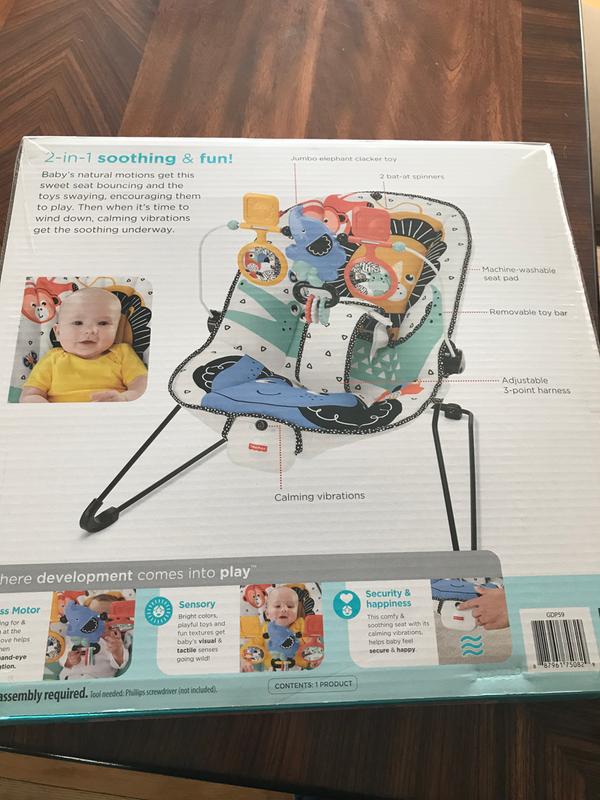 Fisher Price Baby s Bouncer Lion Around Soothing Infant Seat Babies R Us Canada