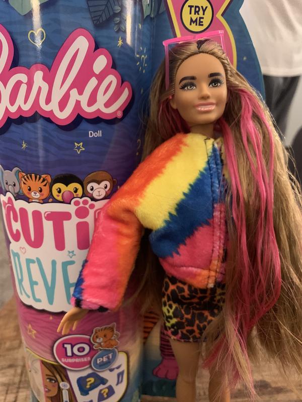 Barbie Cutie Reveal Amigos De La Jungla Series (Assorted Models) Doll  Multicolor