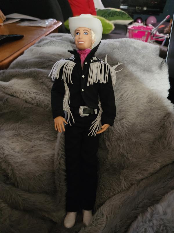 Ken Cowboy OOAK Posable Doll, Ken Barbie Doll Friend Plays Guitar