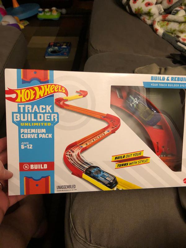 Hot Wheels Track Builder Unlimited Coffret Propulseur Virage