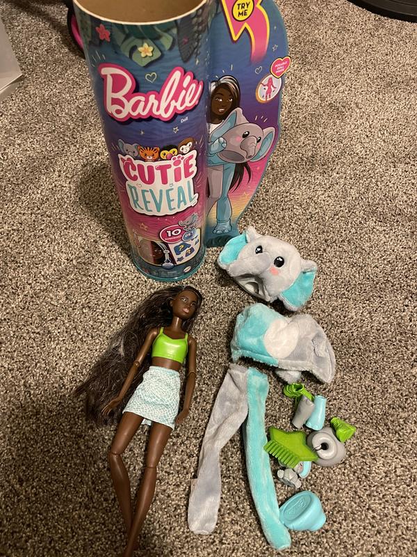 Buy Barbie Cutie Reveal Jungle Series Chelsea Elephant Doll