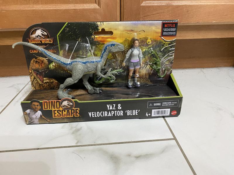 Urassic World Human Dino Pack Yasmina Yaz Velociraptor Action Figures Mattel