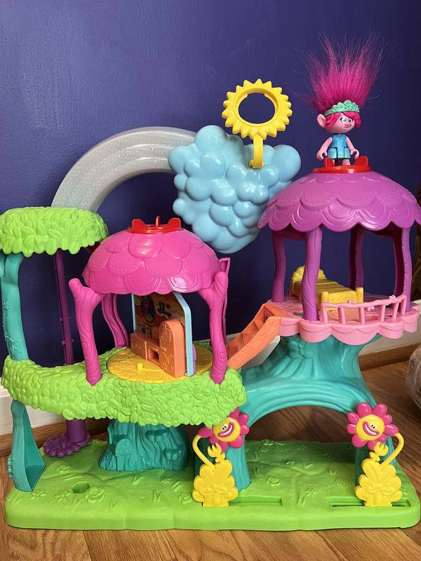 Imaginext Trolls Lights and Sounds Rainbow Treehouse Bundle