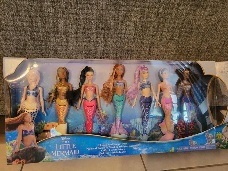 Disney The Little Mermaid Ultimate Ariel Sisters Doll 7-Pack, Set with 7  Fashion Mermaid Dolls