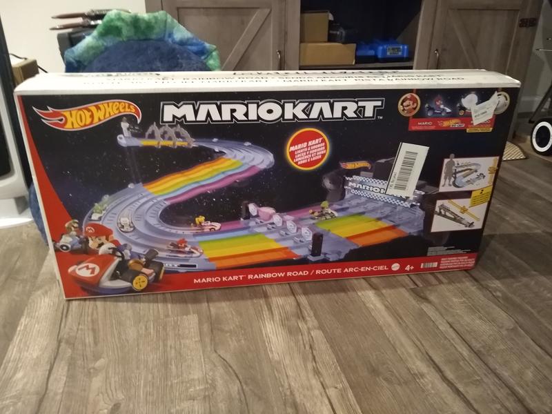 Back in stock: Hot Wheels' Mario Kart Rainbow Road Raceway