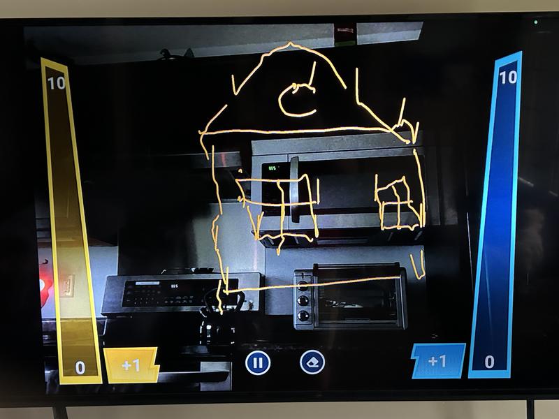 picture of iPad and tv drawing