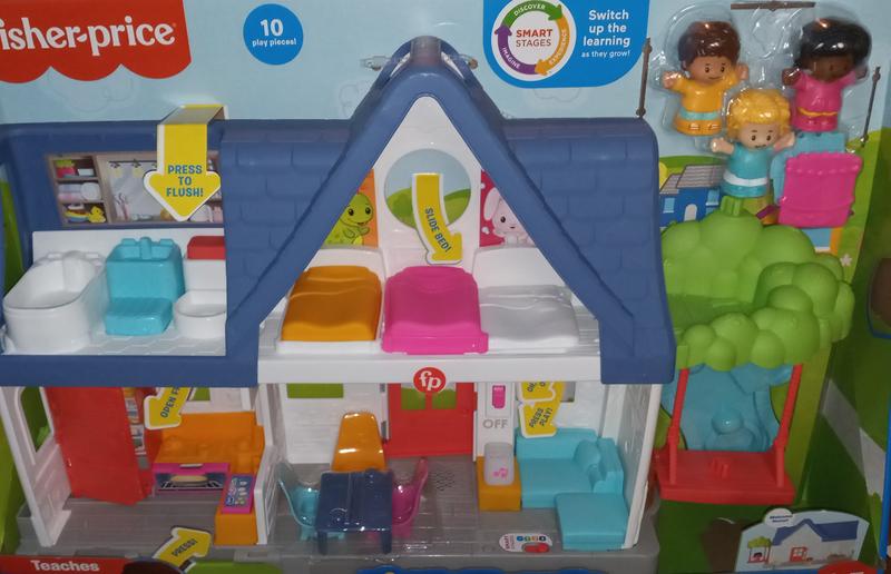 Fisher-Price Little People Friends Together Play House Toddler Learning  Playset, 10 Pieces 