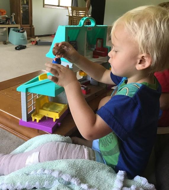 Everett using his imagination!