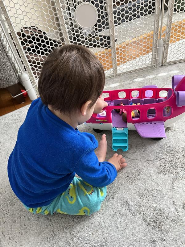 Stairs and wings that open and close and makes noises to mimic real airplane
