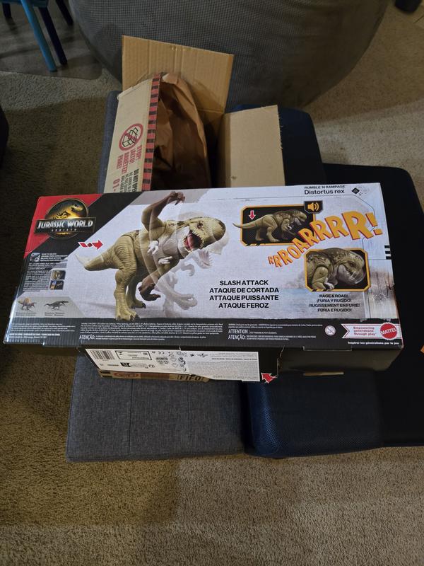 Jurassic World Rebirth Rumble N Rampage Distortus Rex Dinosaur Toy in ...